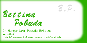 bettina pobuda business card